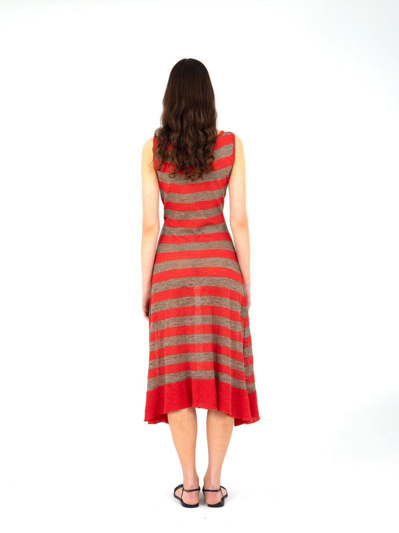 Sage Striped Knit Dress camisas y camisetas