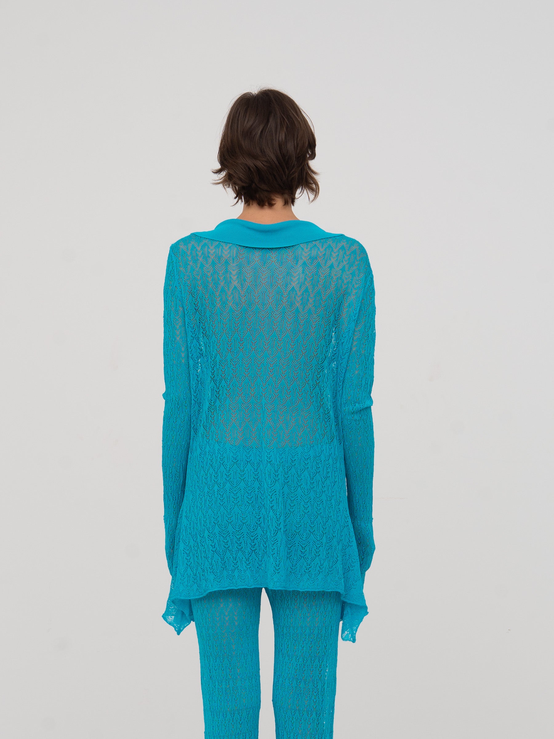 Saint Knit Blue Maxi Top top