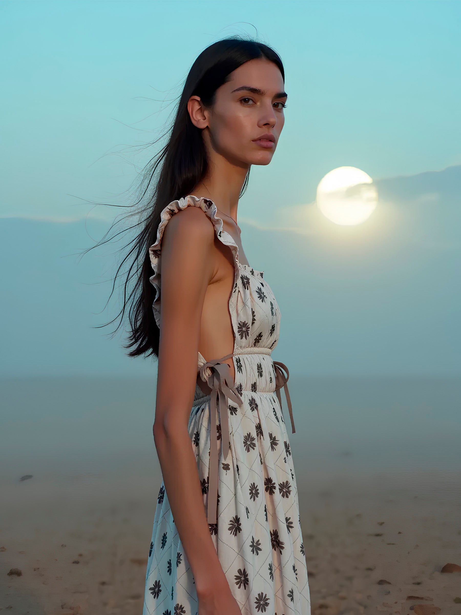 Selena Pink Floral Print Maxi Dress vestidos