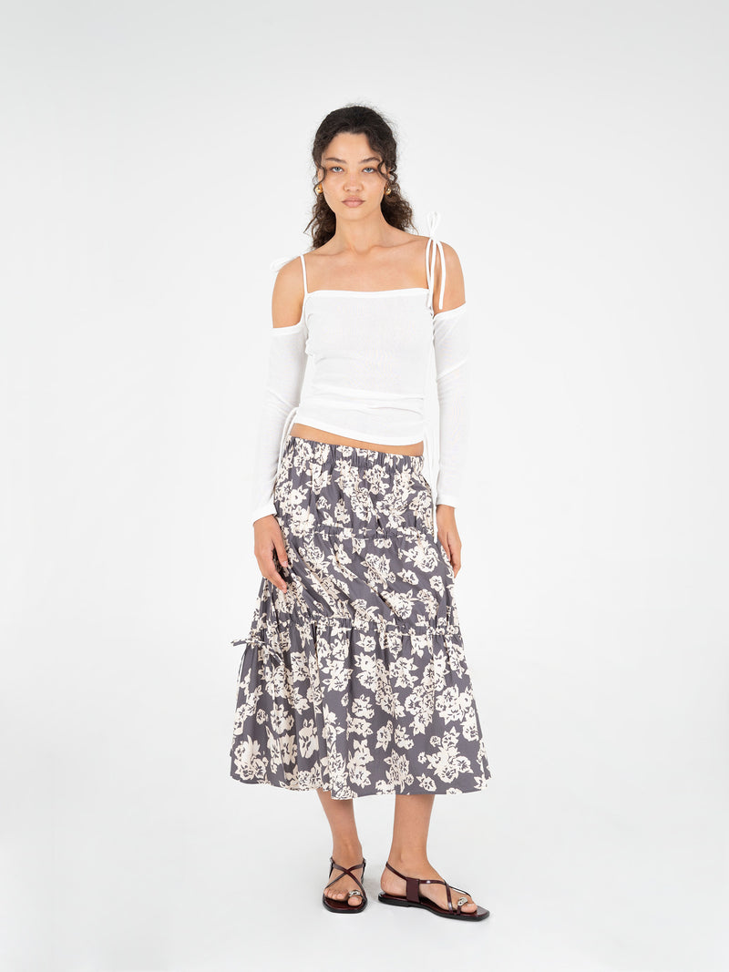 Seraphine Floral Printed Skirt falda