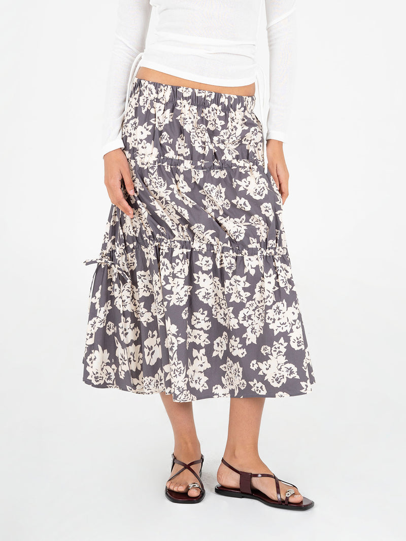 Seraphine Floral Printed Skirt falda