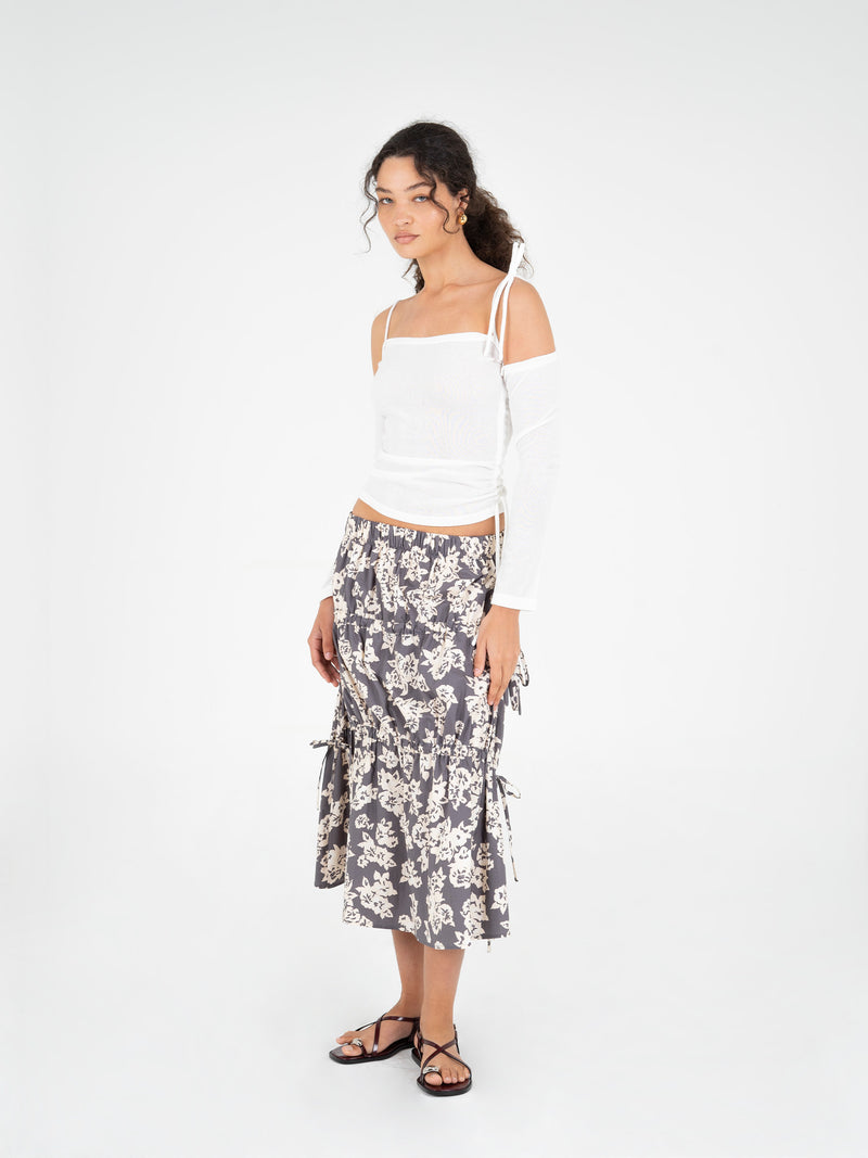 Seraphine Floral Printed Skirt falda