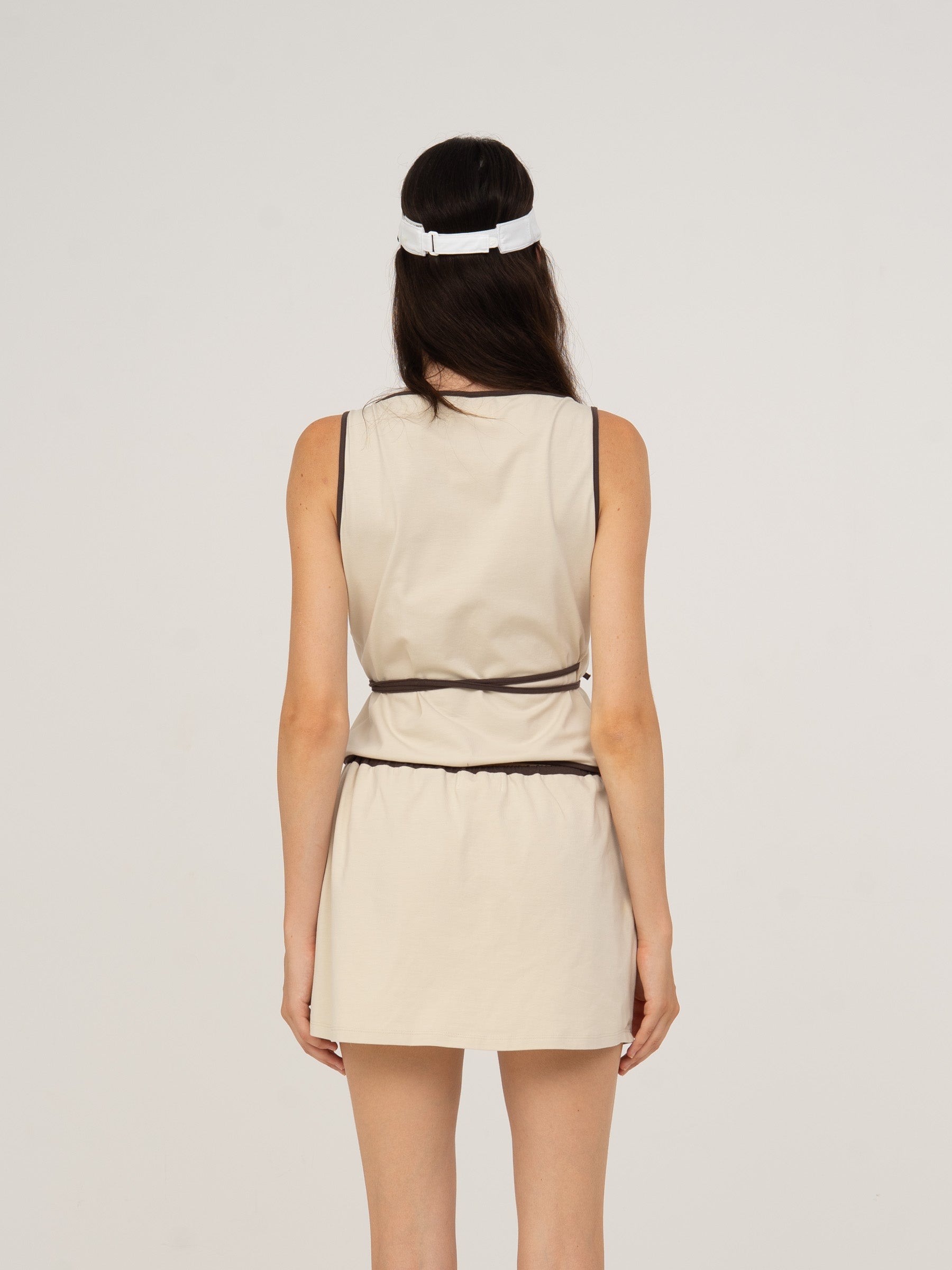 Serve White Sports Wrap Top top