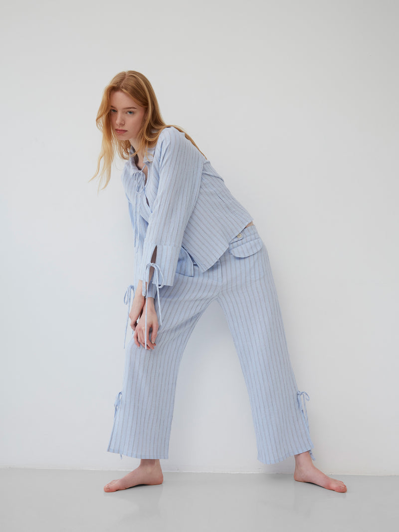Skyline Blue Striped Shirt camisas y camisetas