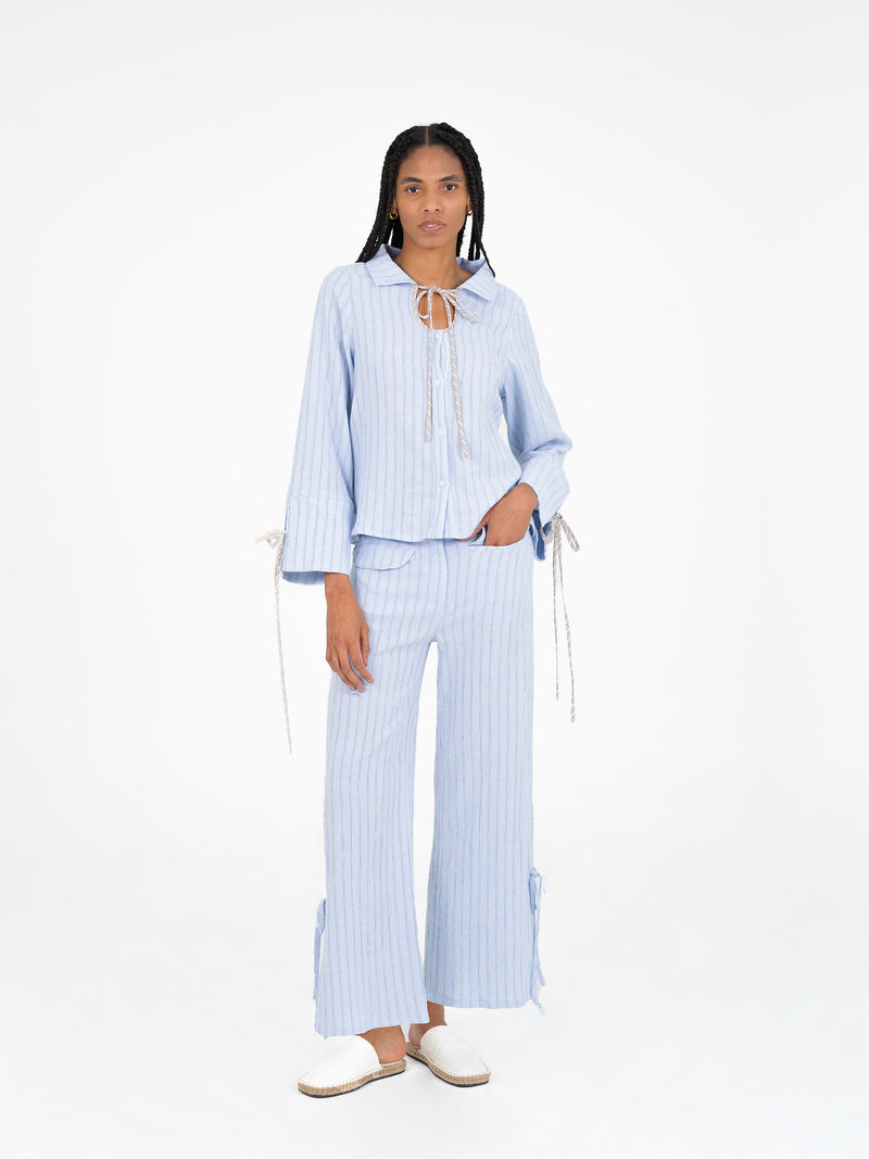 Skyline Blue Striped Shirt camisas y camisetas