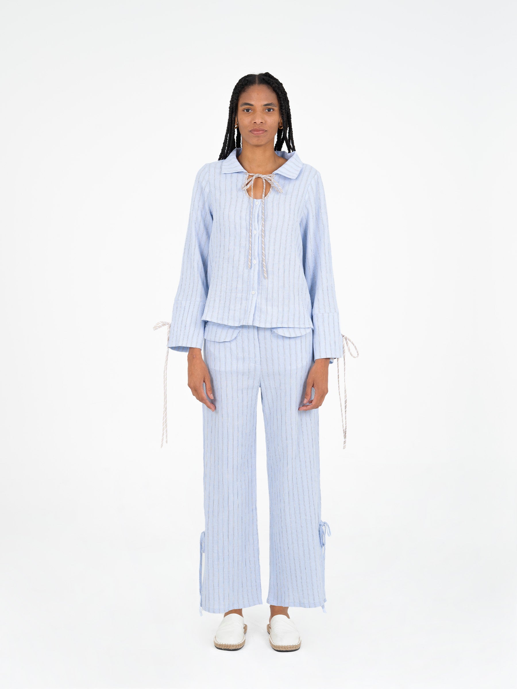 Skyline Blue Striped Shirt camisas y camisetas