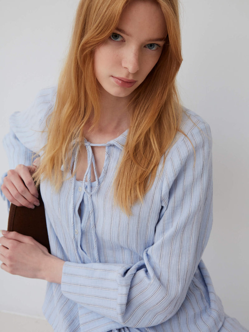 Skyline Blue Striped Shirt camisas y camisetas