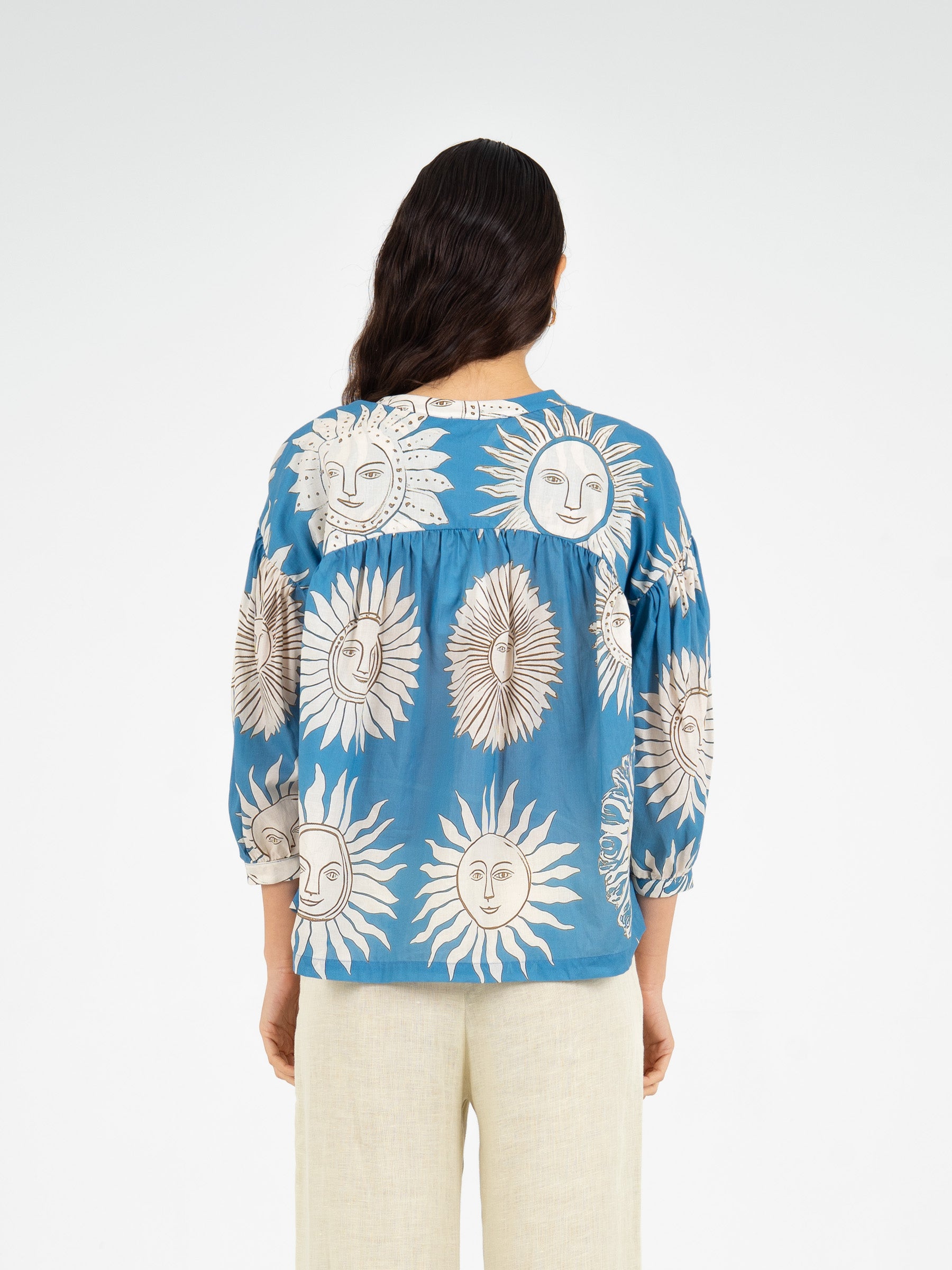Sol Sun-Printed Blouse camisas y camisetas