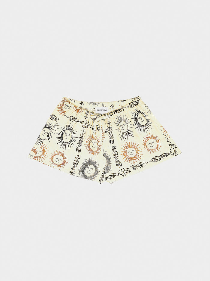 Soleil Spirit Sun-Printed Shorts