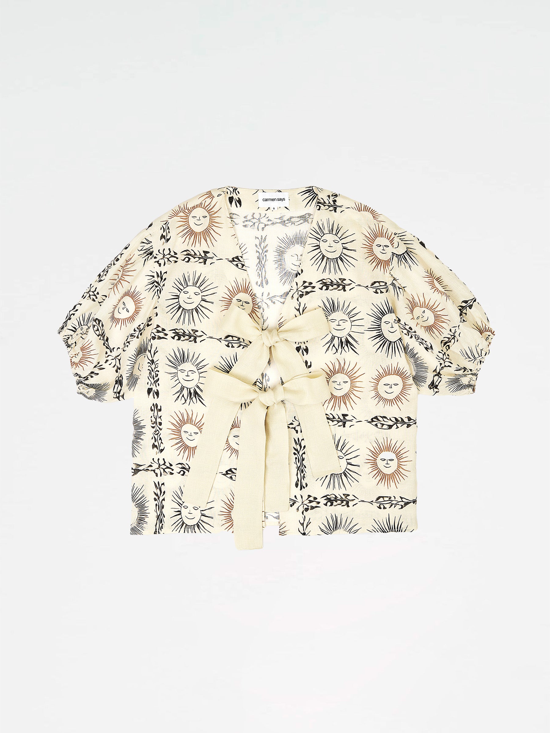 Soleil Spirit Sun-Printed Top camisas y camisetas