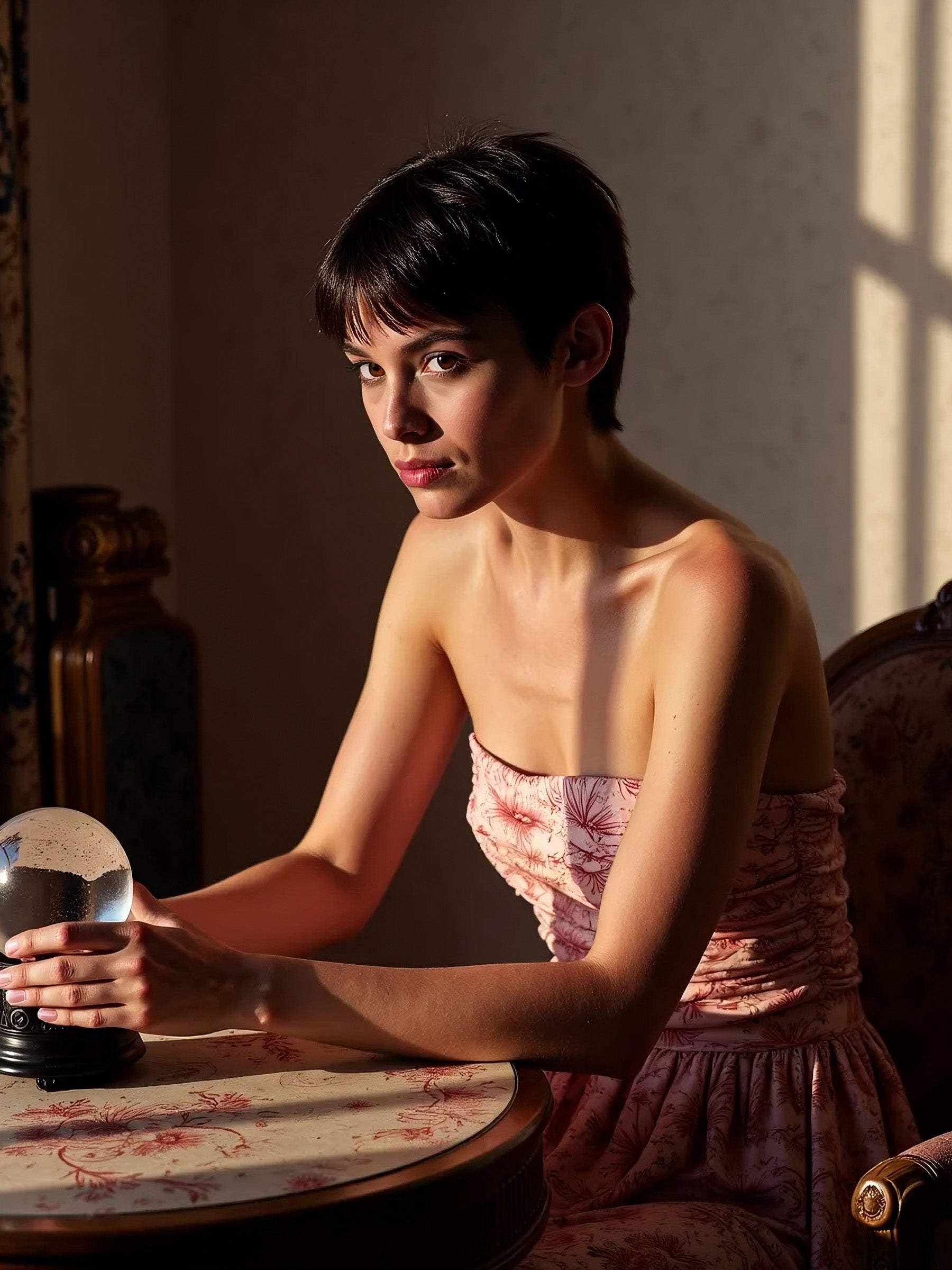 Sophia Pink Solar System-Printed Skirt falda