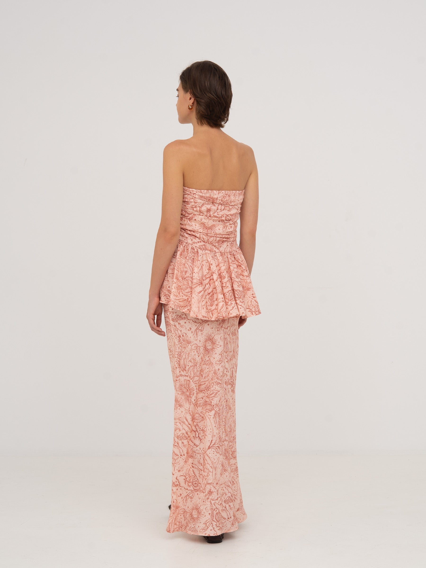 Sophia Pink Solar System-Printed Top top