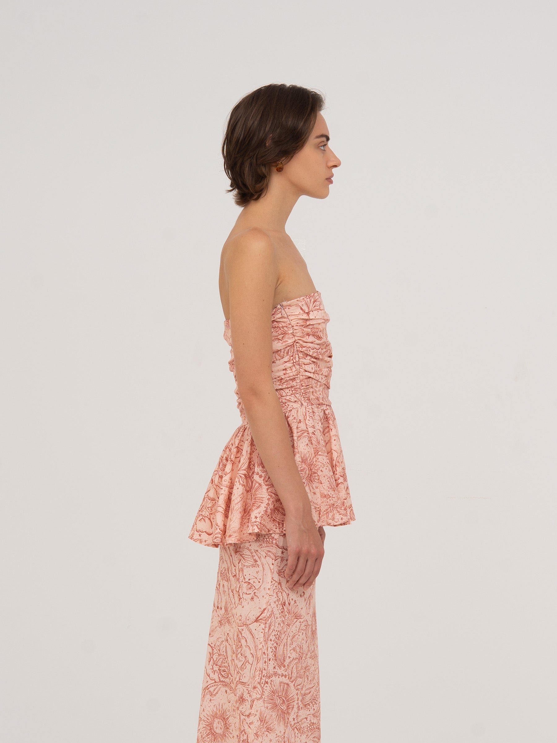 Sophia Pink Solar System-Printed Top top