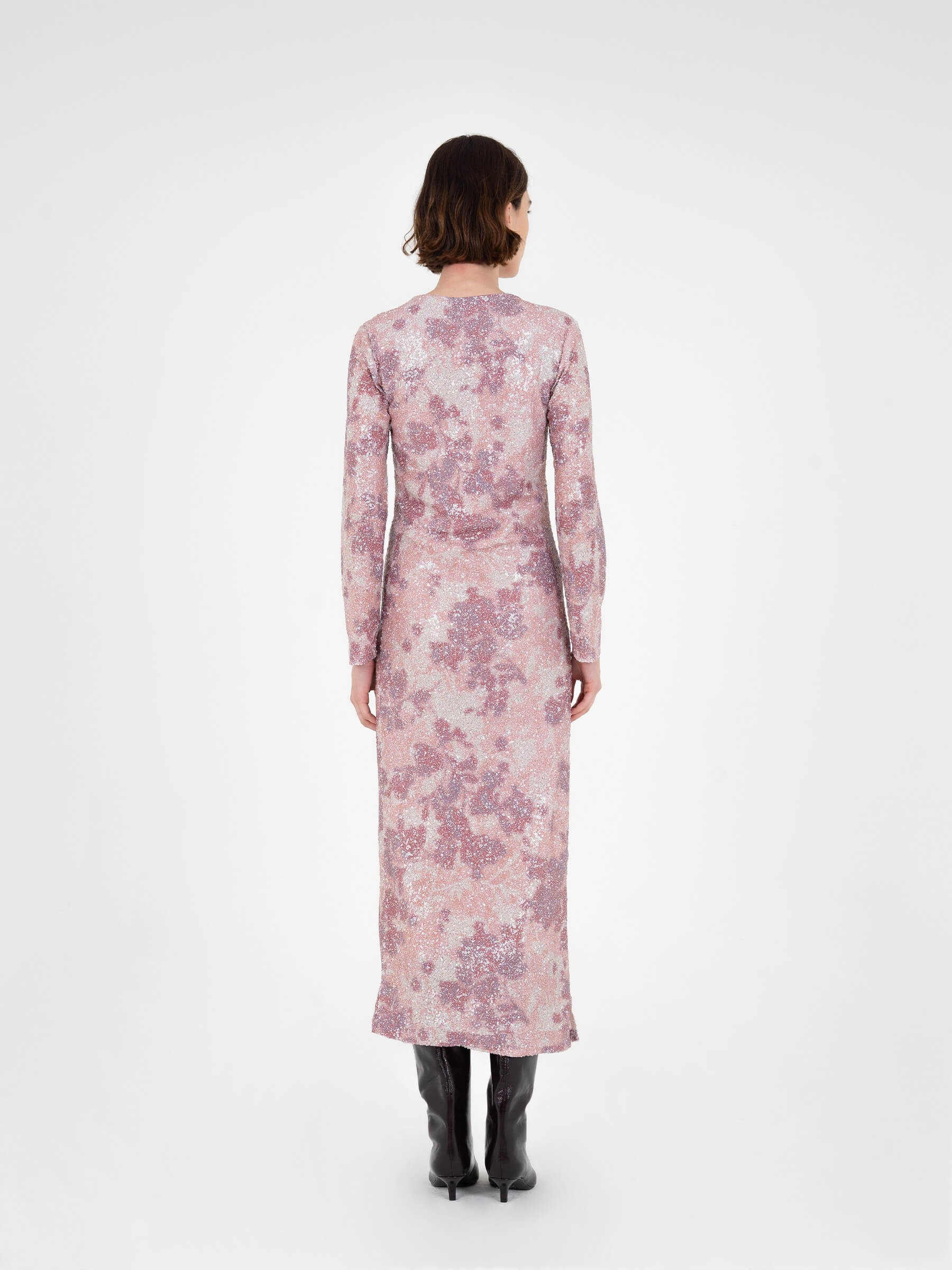 Star Printed Sequin Dress vestidos