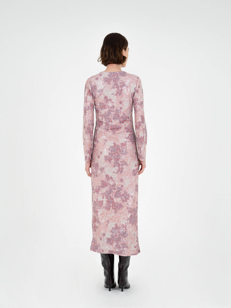 Star Printed Sequin Dress vestidos