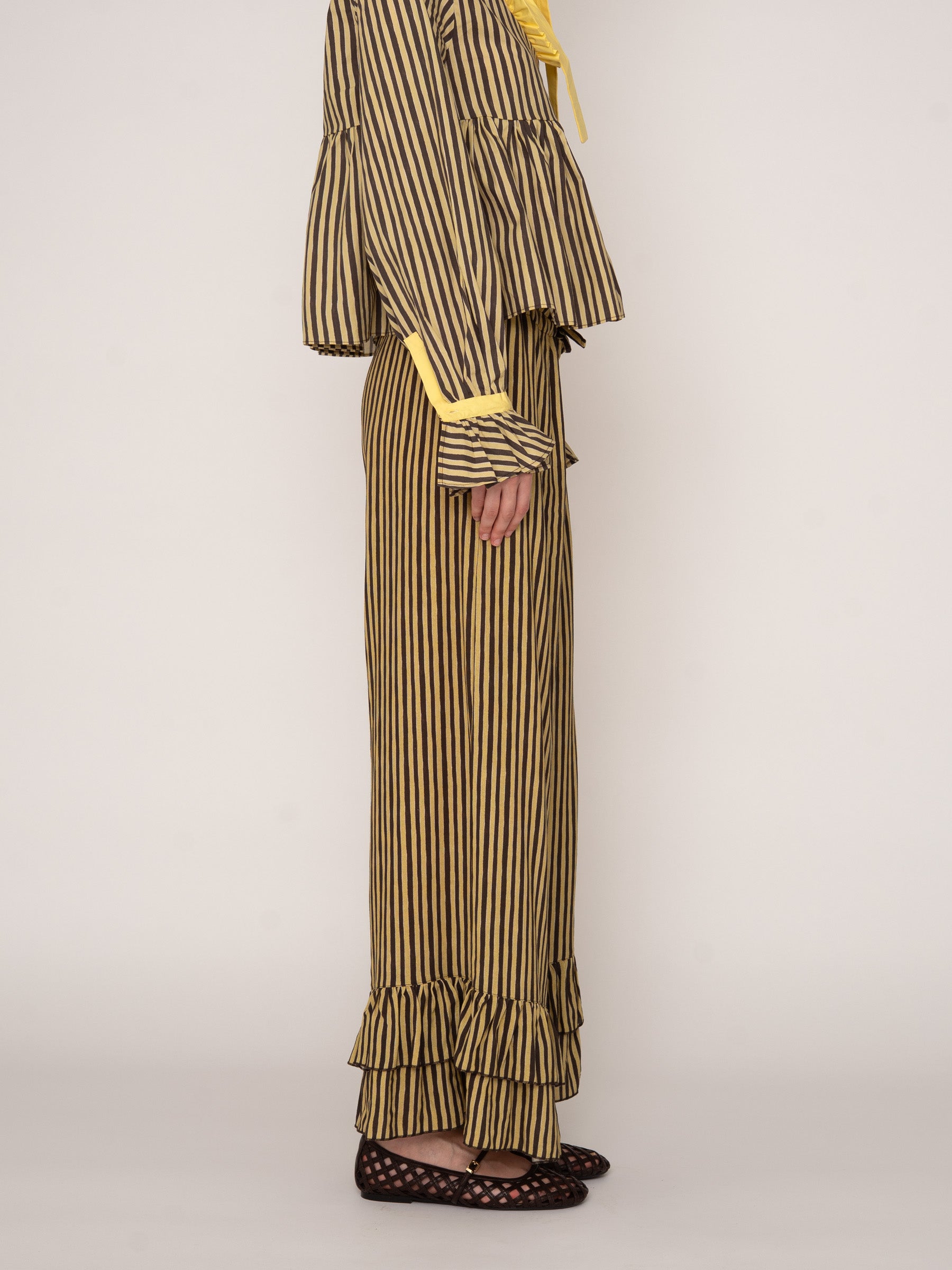 Striped Starlit Palazzo Pants top