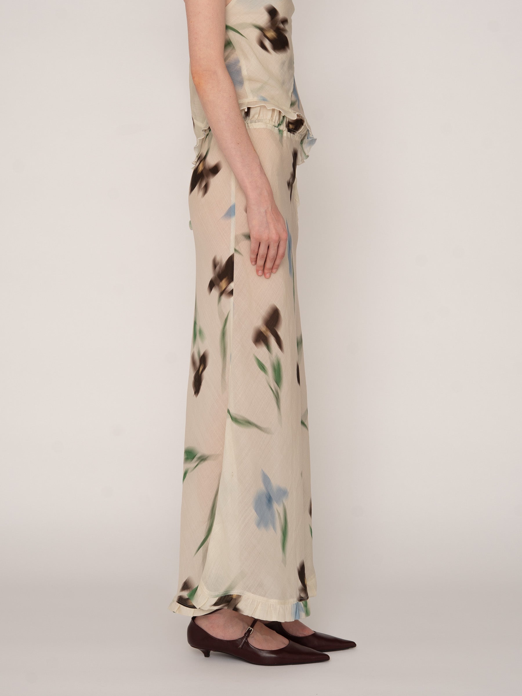 Summer Floral Print Ice Skirt falda