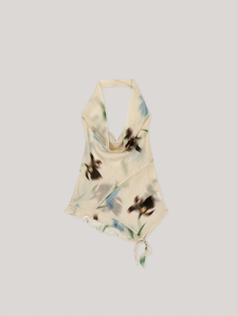 Summer Floral Print Ice Top top