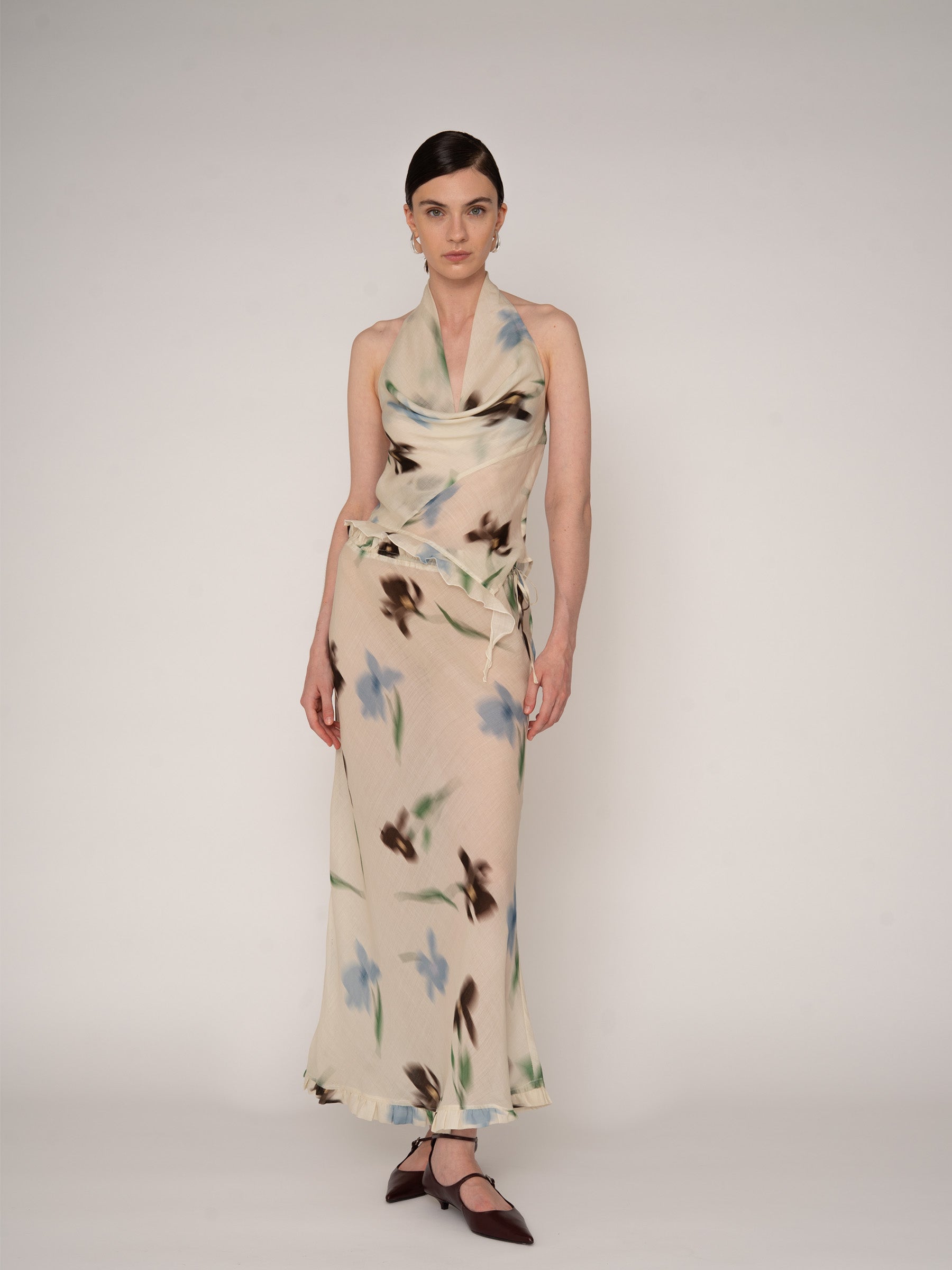 Summer Floral Print Ice Top top