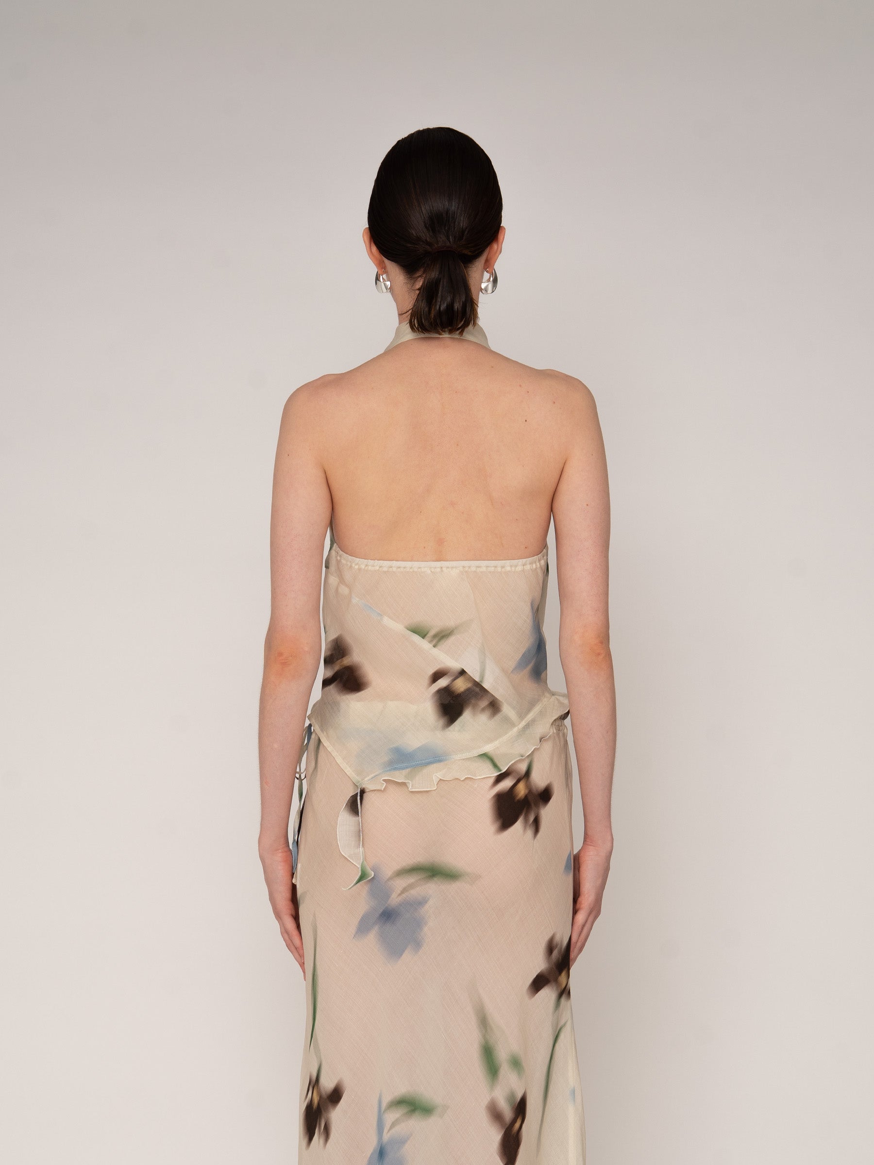 Summer Floral Print Ice Top top