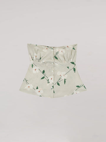 Summer Harlequin Floral Print Top