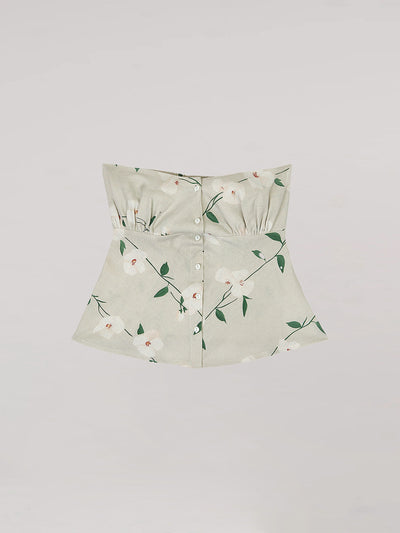 Summer Harlequin Floral Print Top
