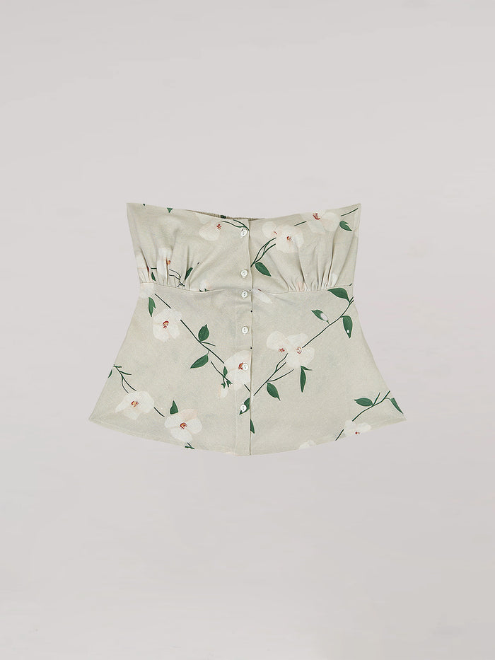 Summer Harlequin Floral Print Top