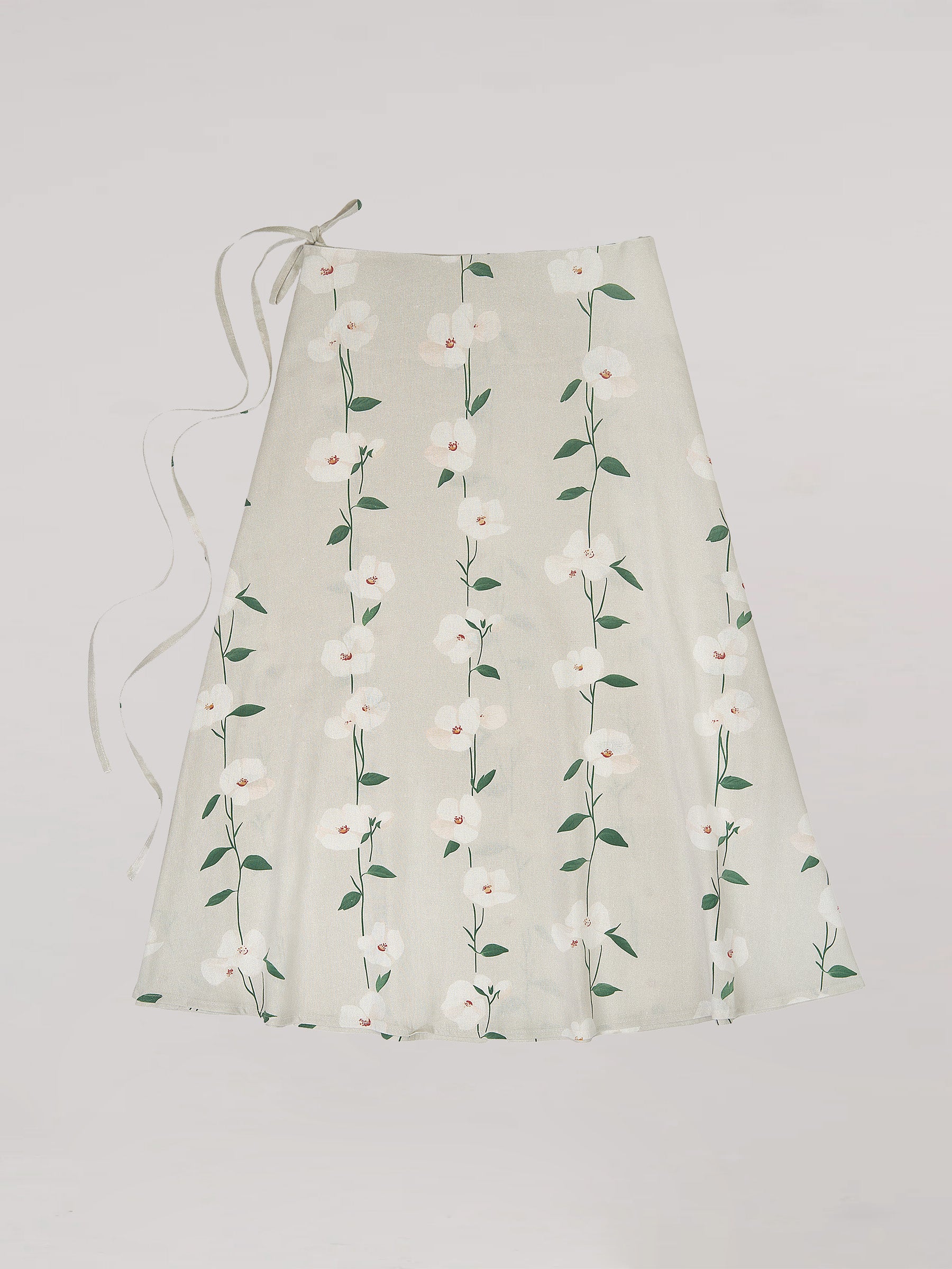 Summer Harlequin Flower Print Skirt falda