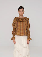 Completa tu look con Tartine Plaid Print Blouse