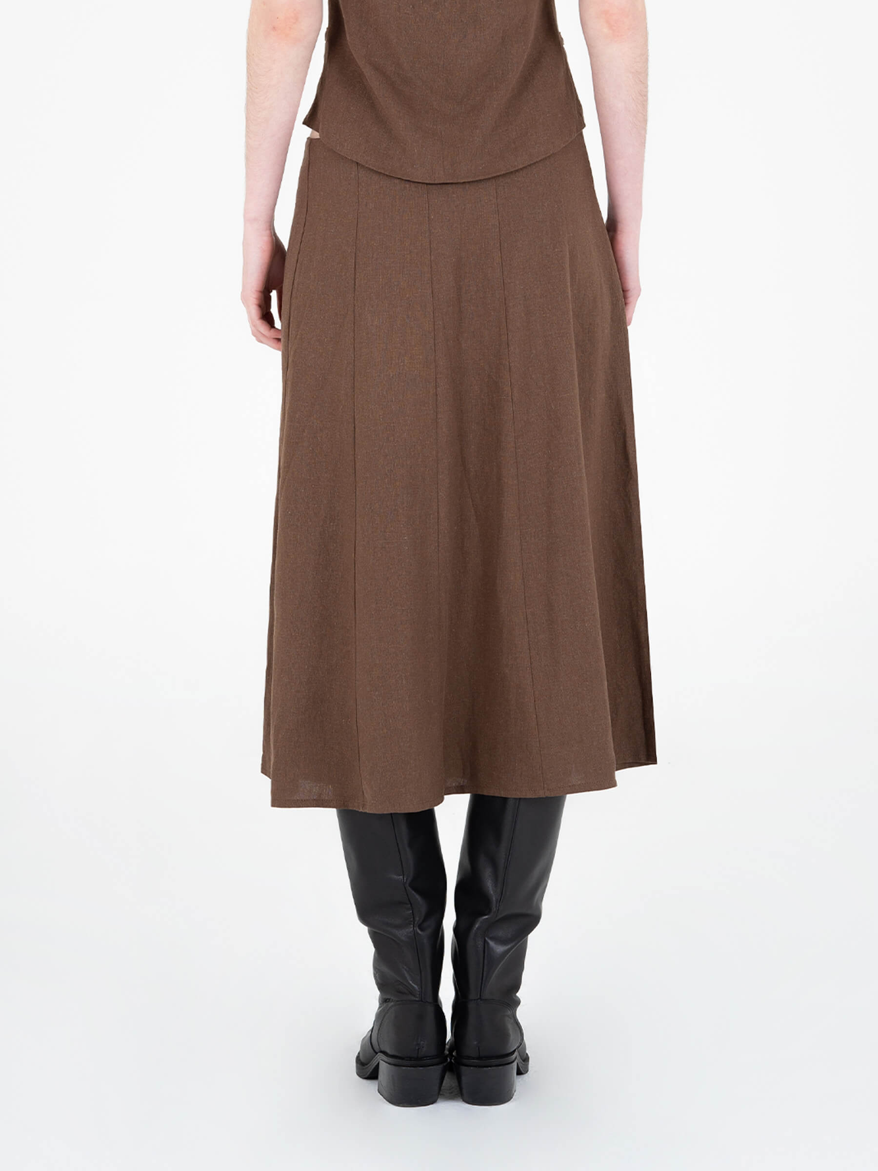 Teide Brown Skirt falda