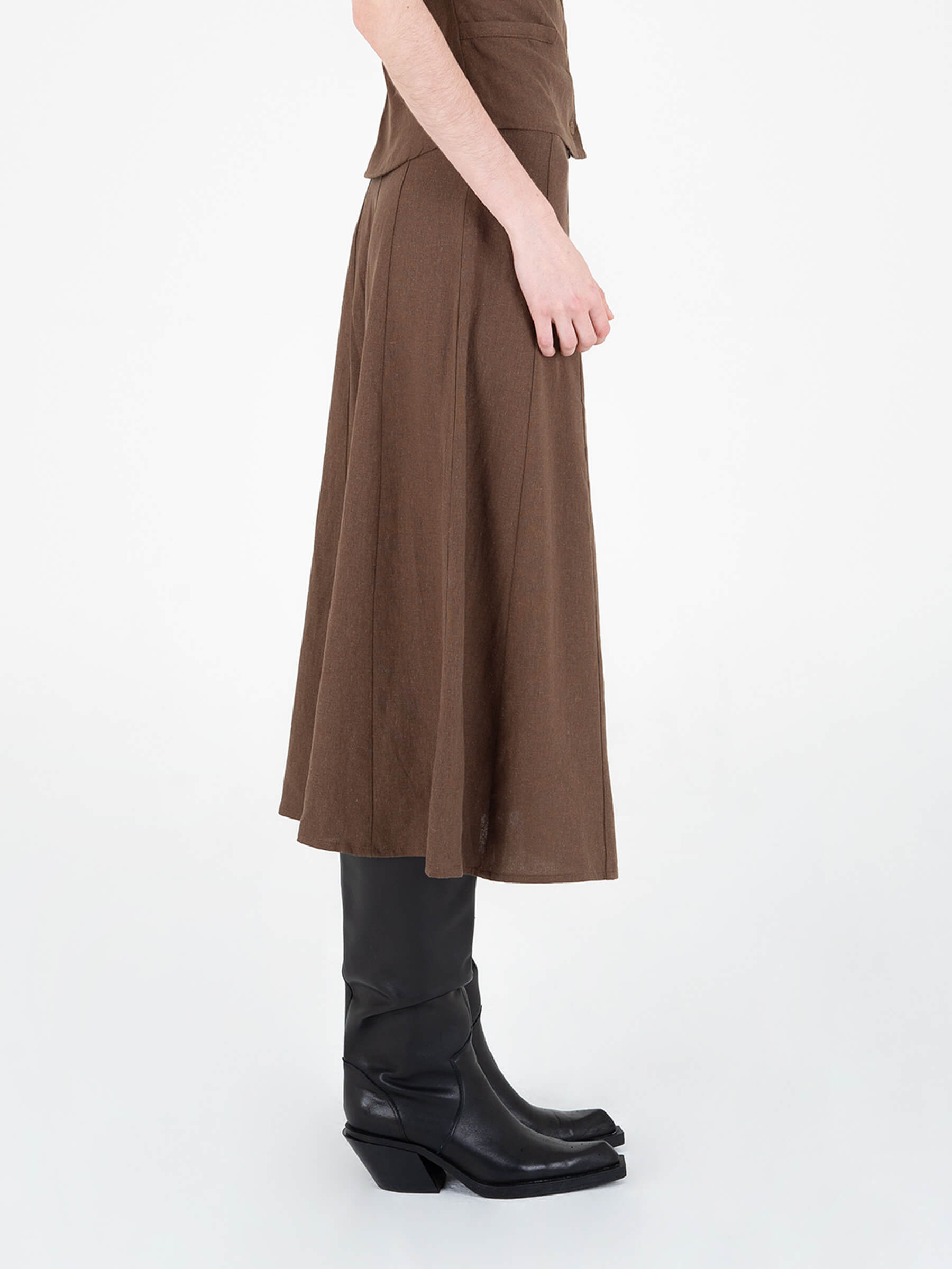 Teide Brown Skirt falda