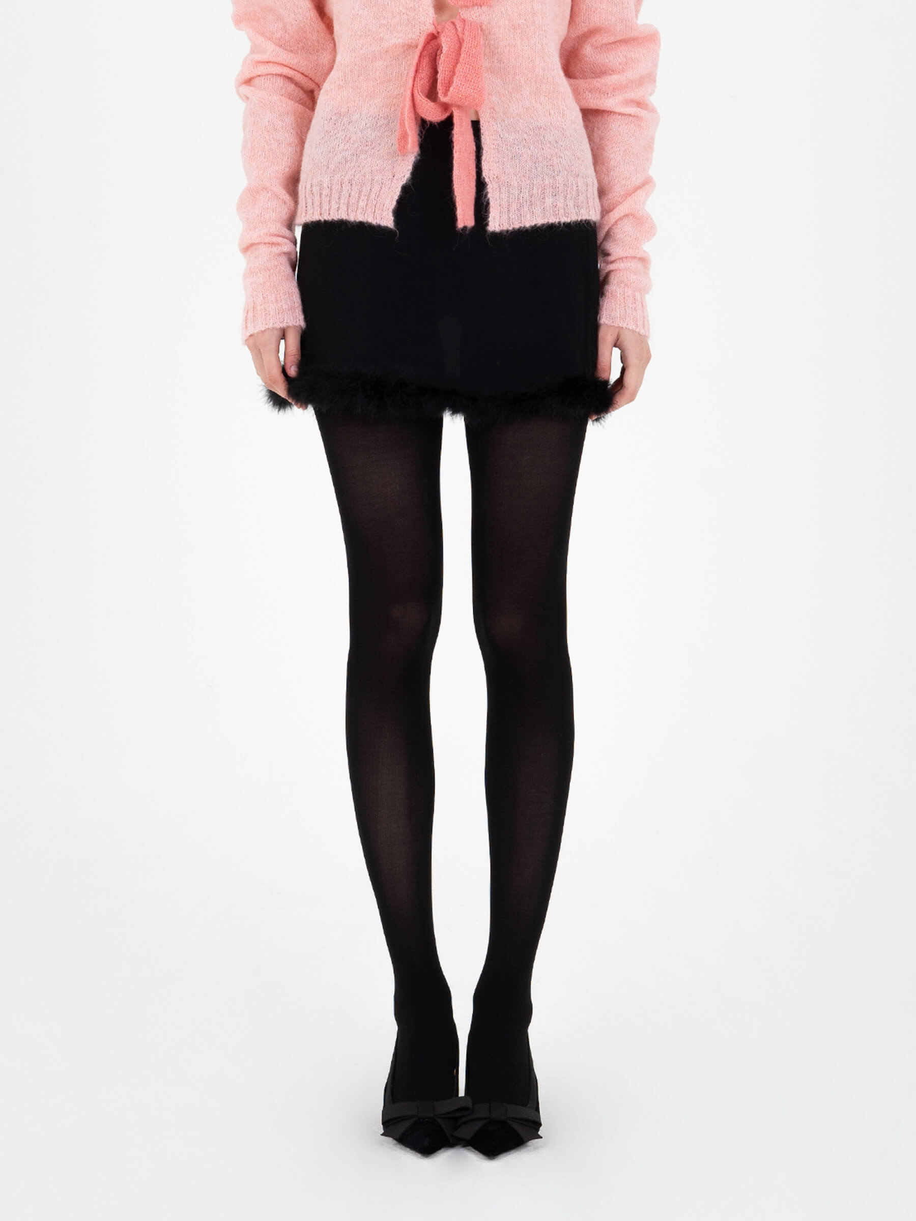 Tree Black Feather Skirt falda