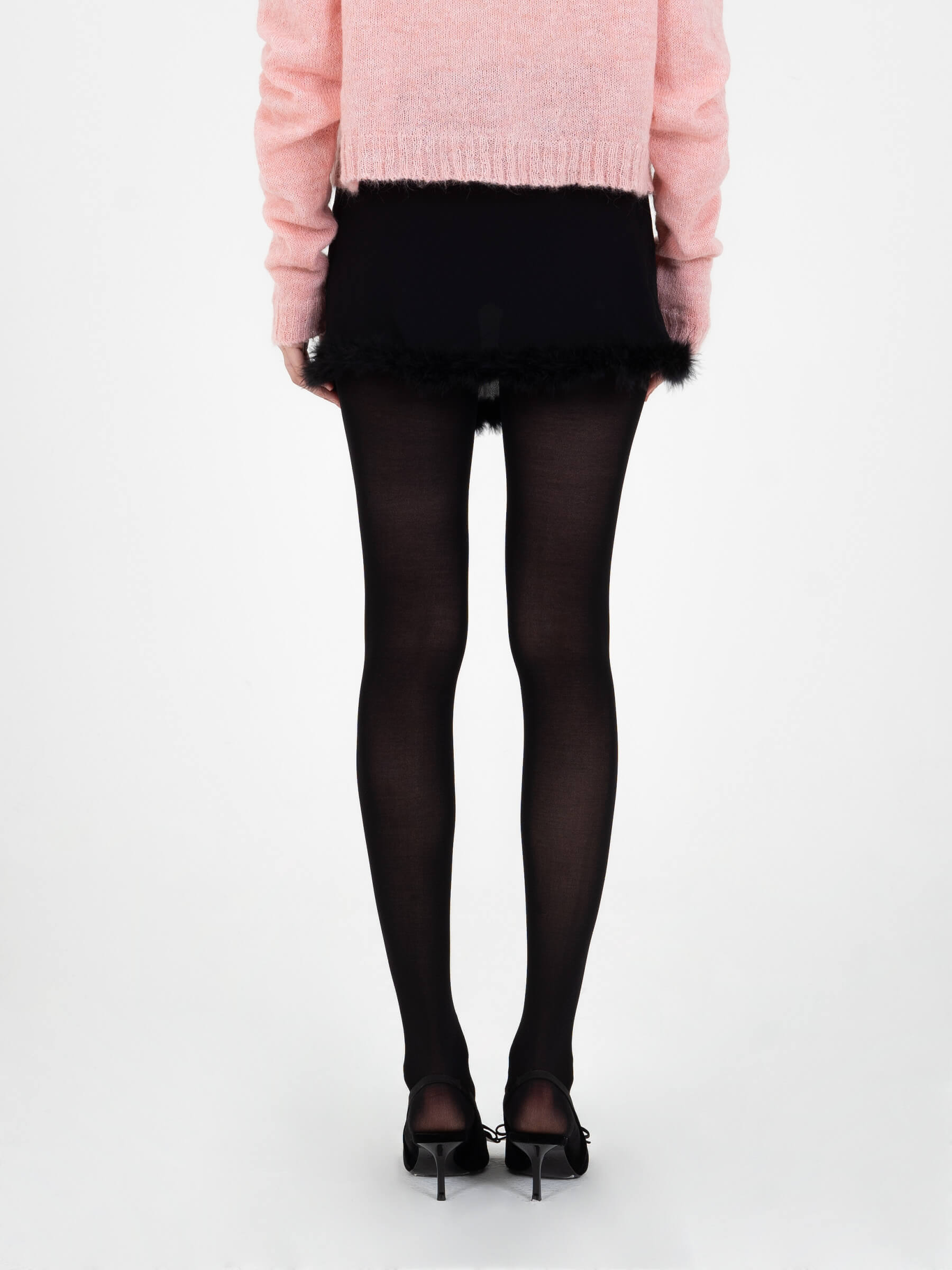 Tree Black Feather Skirt falda