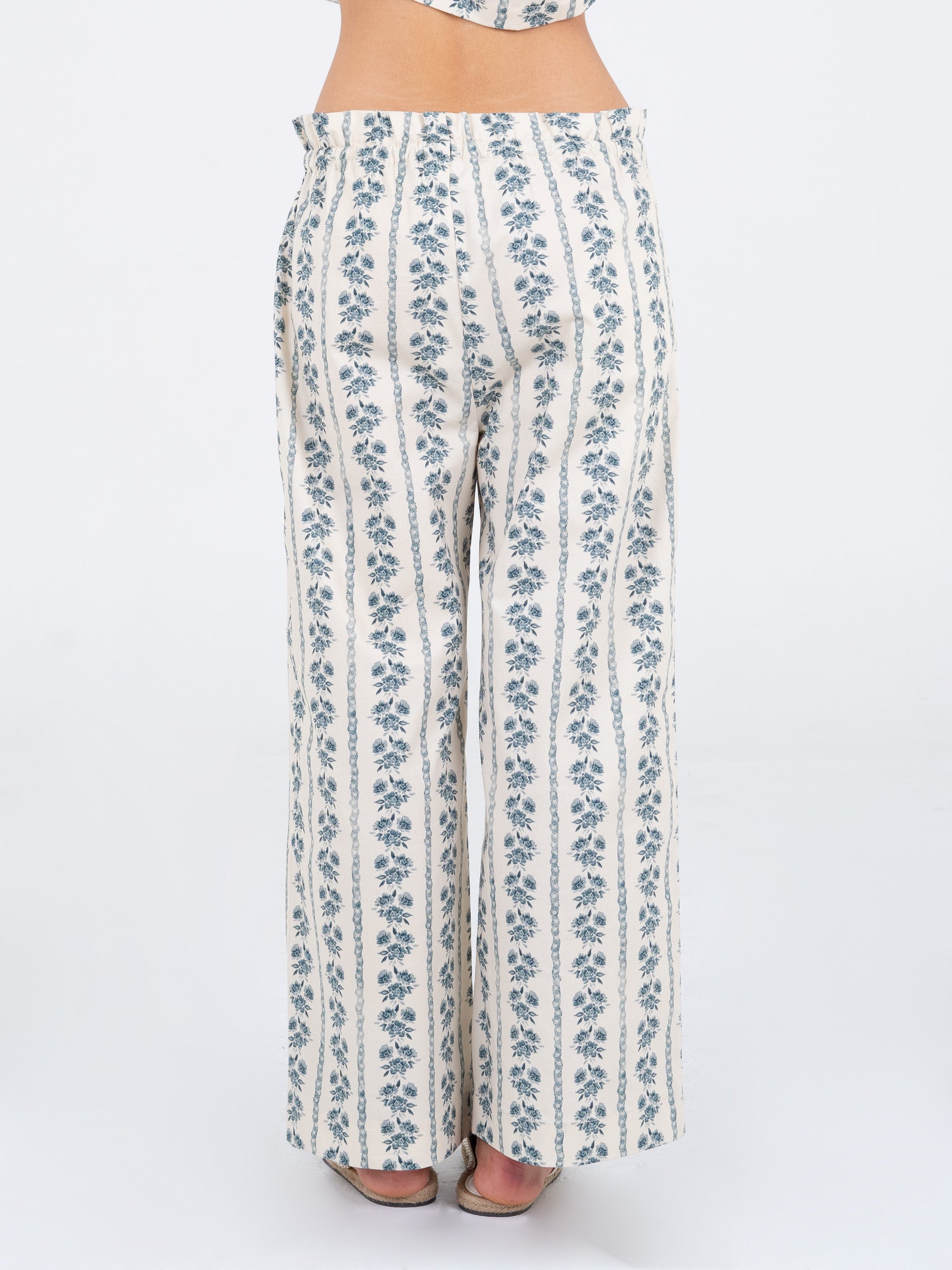 Tribeca Flower Print Pants pantalones