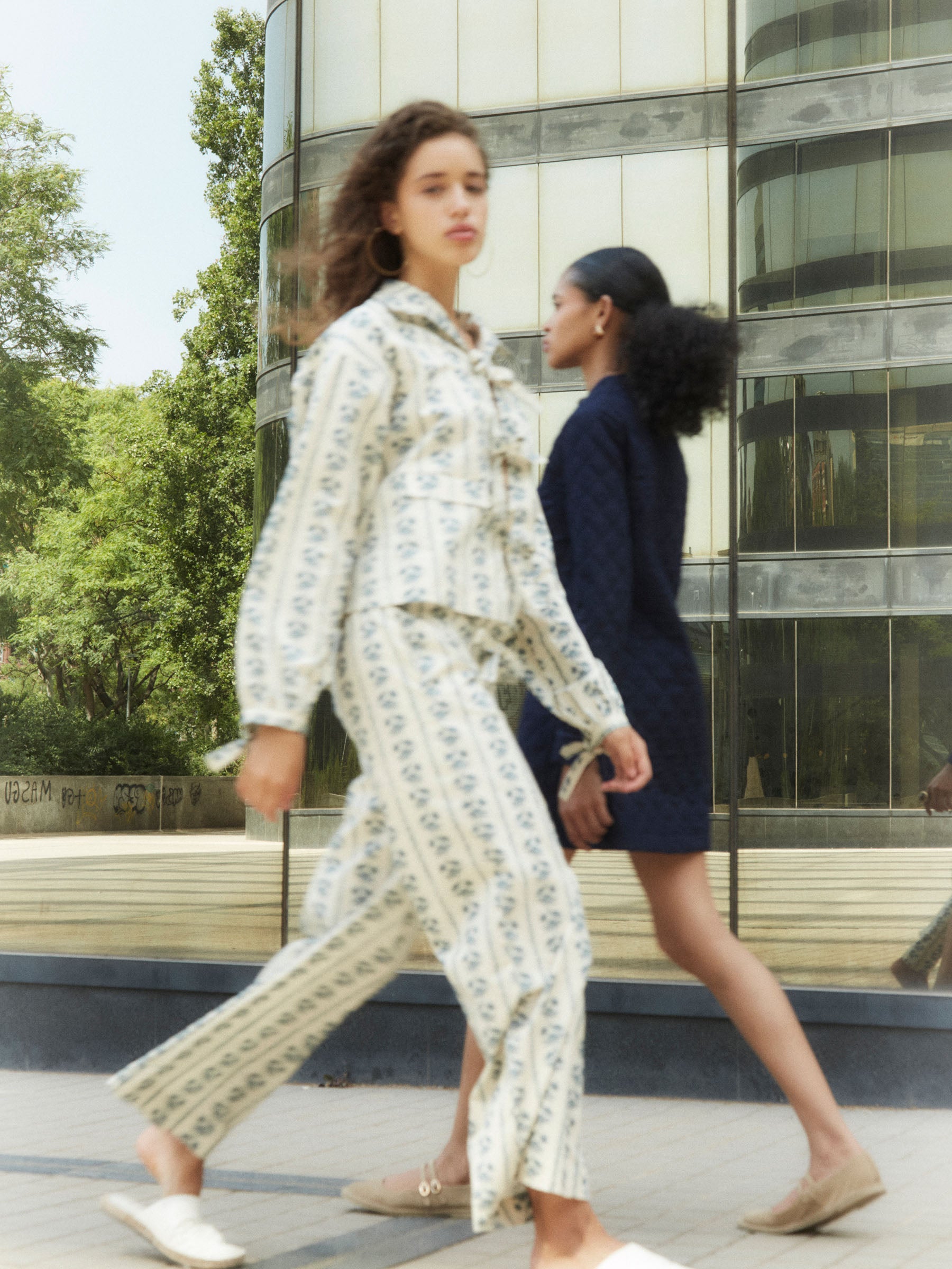 Tribeca  Flower Print Shirt falda