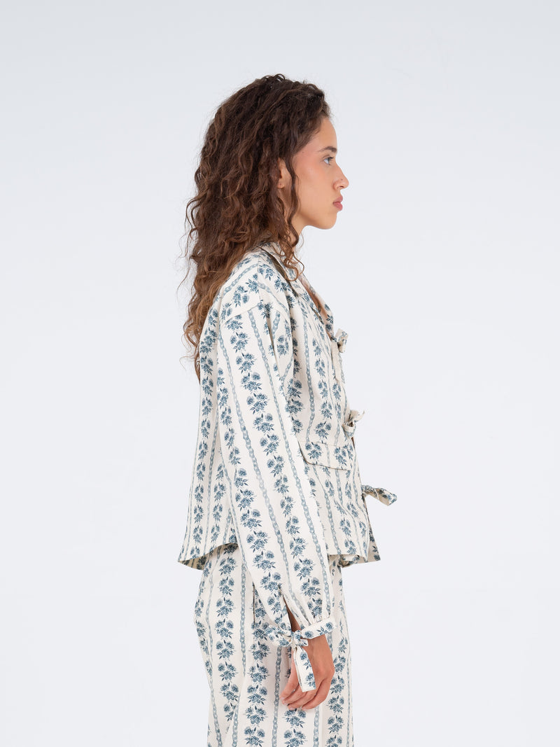 Tribeca  Flower Print Shirt falda