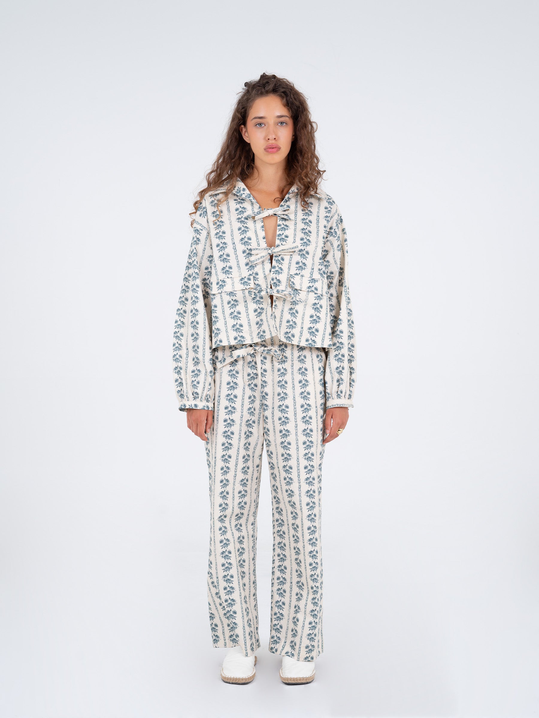 Tribeca  Flower Print Shirt falda