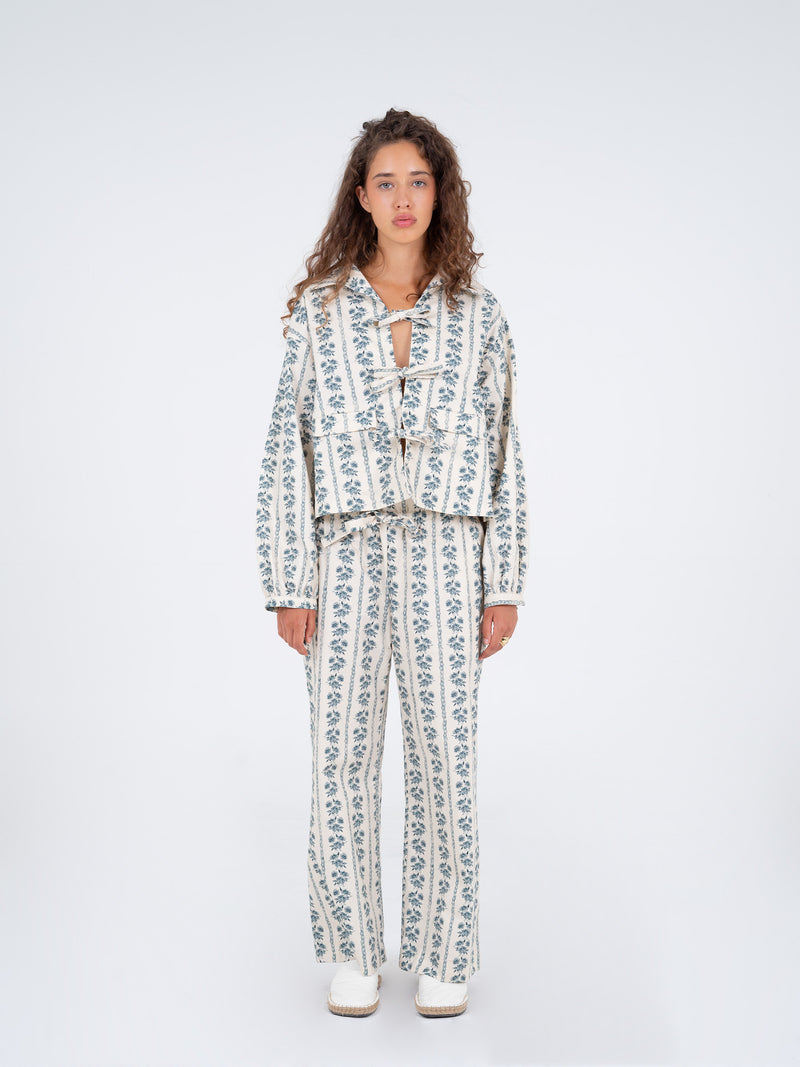 Tribeca  Flower Print Shirt falda