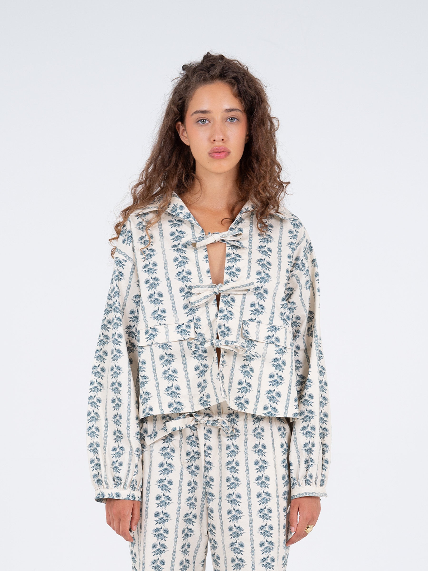 Tribeca  Flower Print Shirt falda