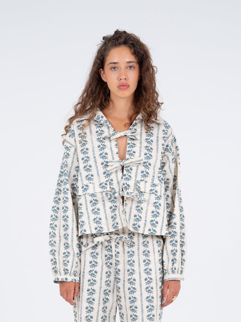 Tribeca  Flower Print Shirt falda