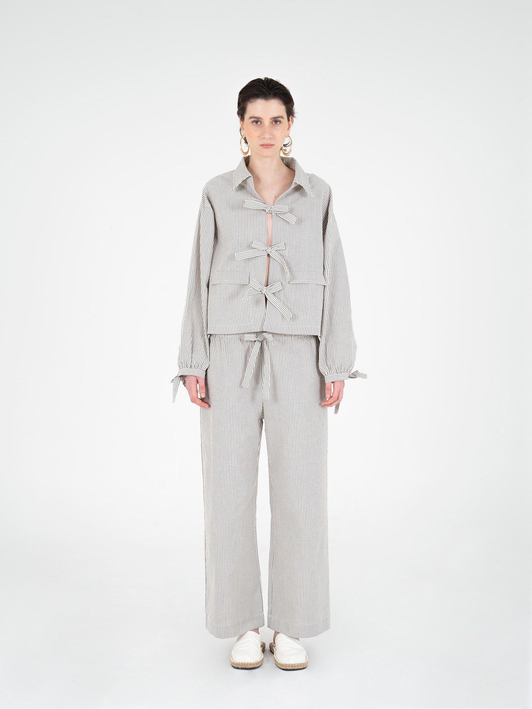 Tribeca Striped Pants pantalones