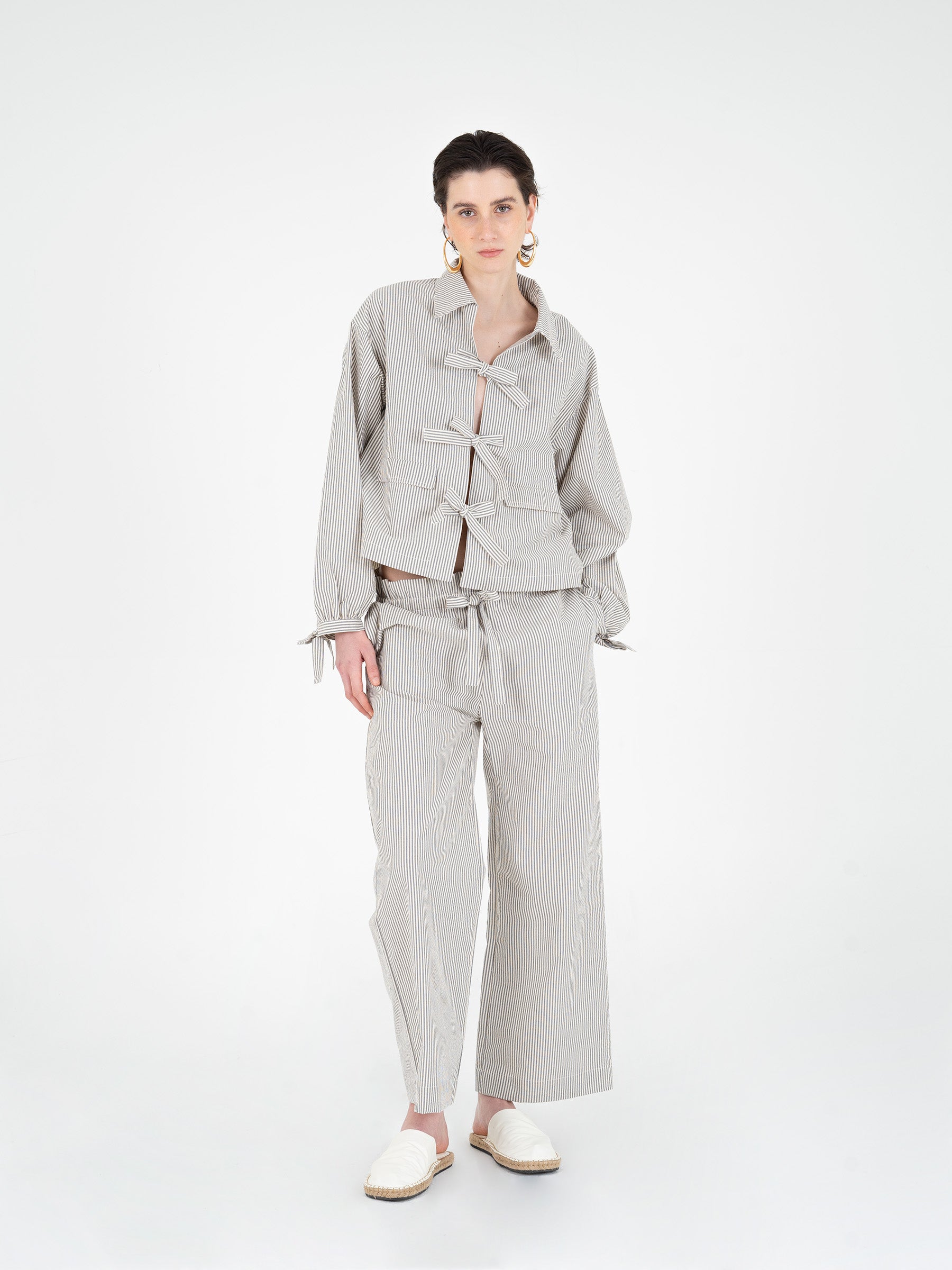 Tribeca Striped Pants pantalones