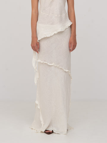 White Linen Ecstasy Skirt