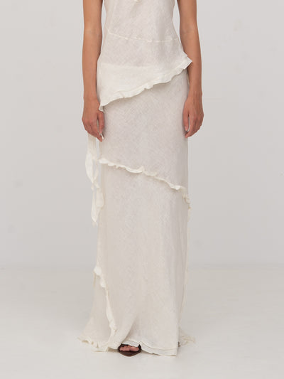 White Linen Ecstasy Skirt