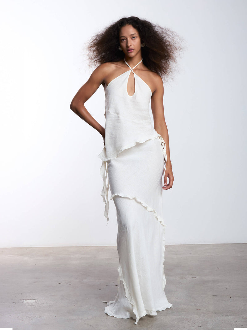 White Linen Ecstasy Top top