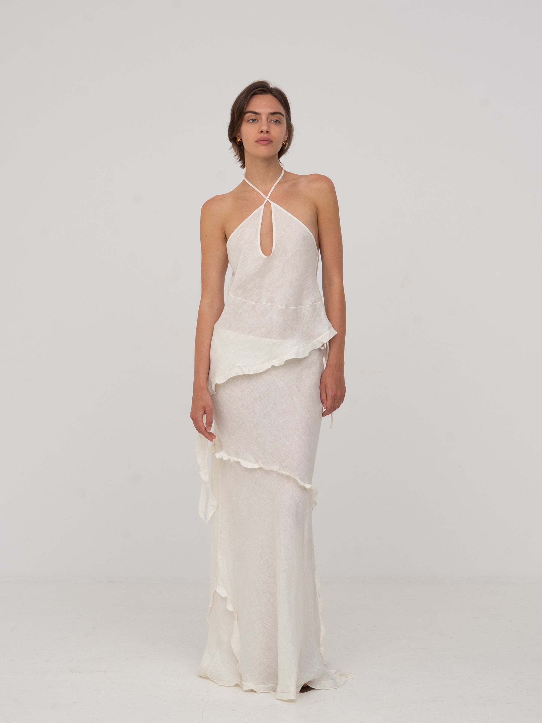 White Linen Ecstasy Top top