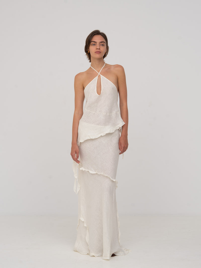 White Linen Ecstasy Top top