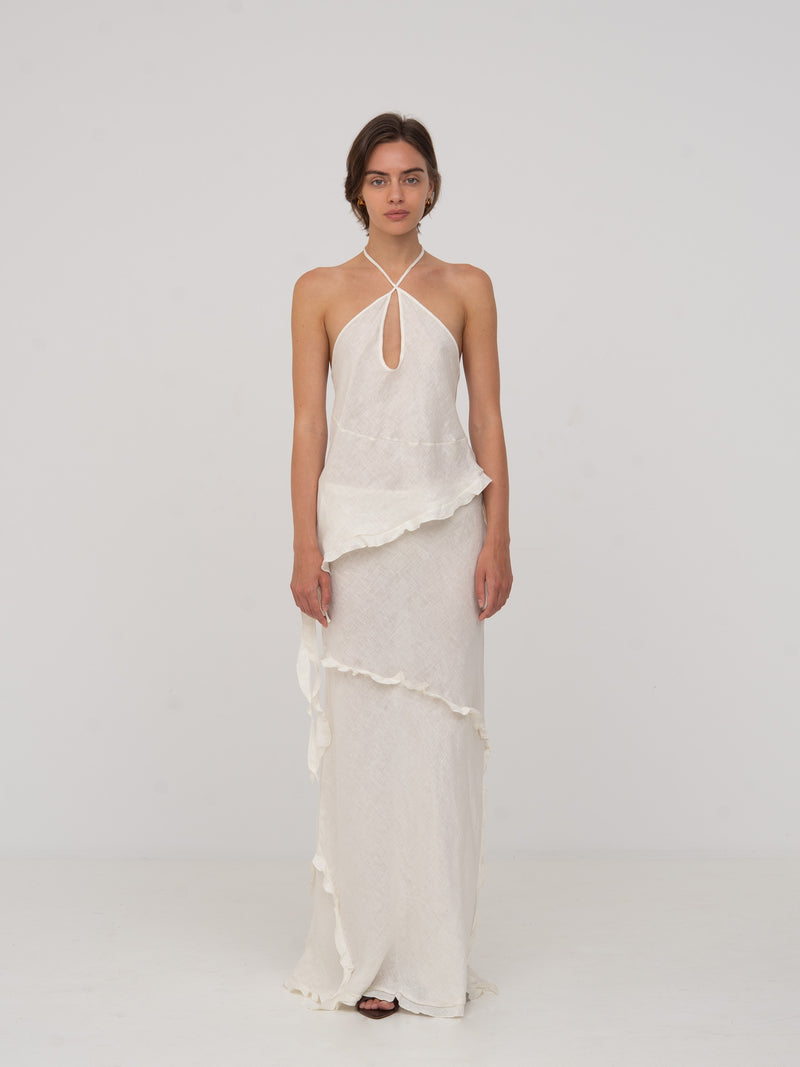 White Linen Ecstasy Top top
