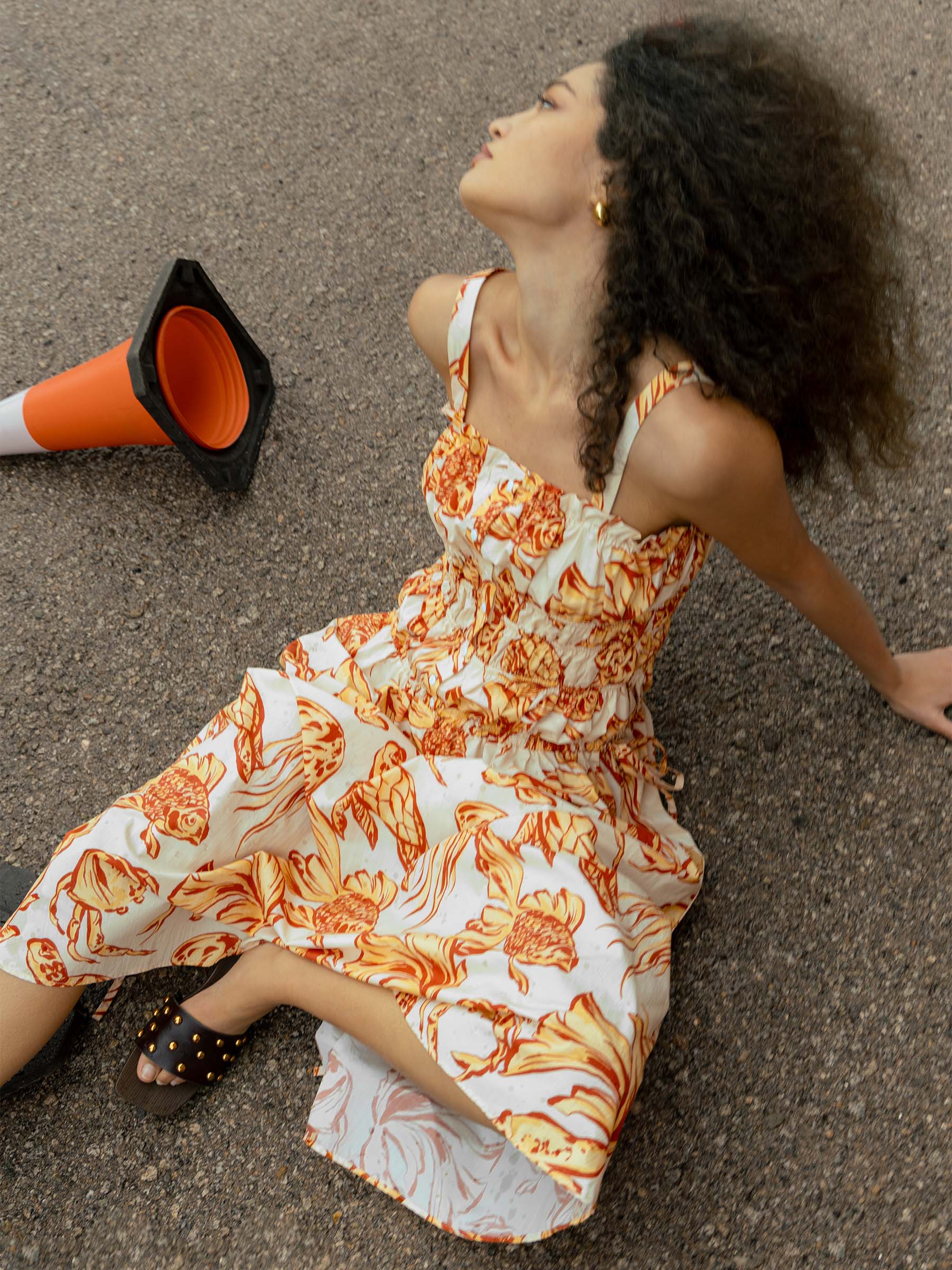 Wilde Ocean-Inspired Print Dress vestidos