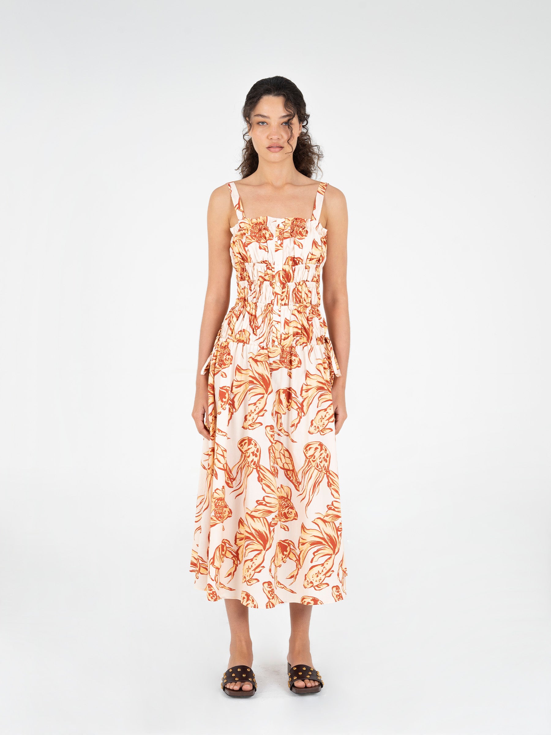 Wilde Ocean-Inspired Print Dress vestidos